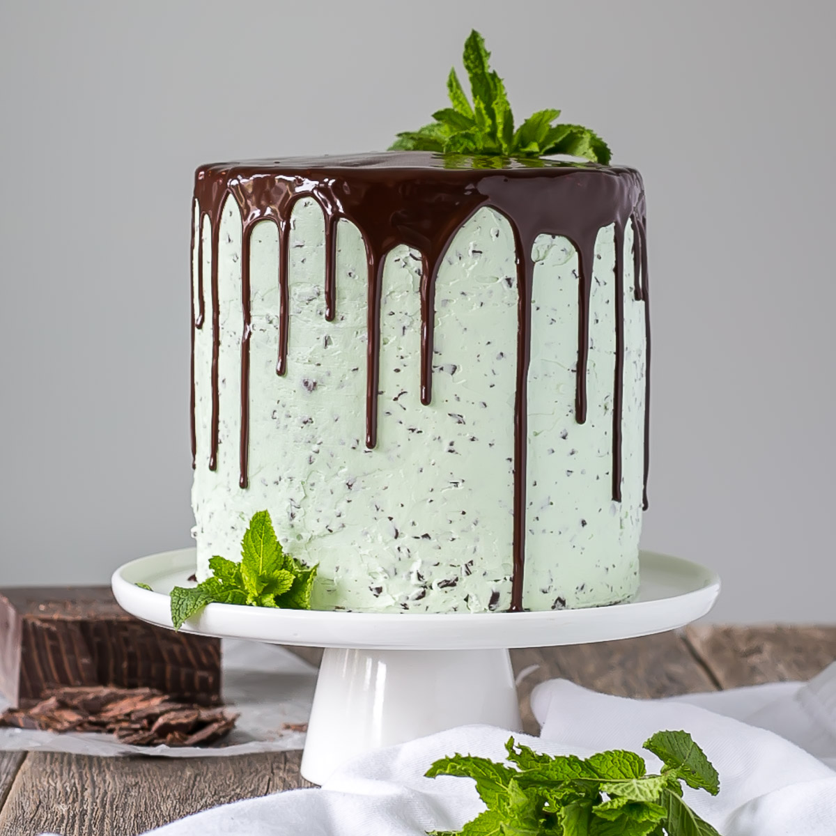 Gâteau au chocolat menthe